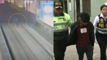 Joven habría saltado a las vías del tren en aparente estado de ebriedad.