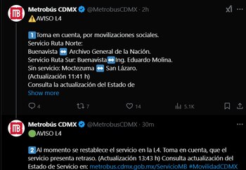 El servicio en la Línea