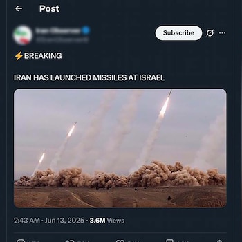 Otra de las publicaciones falsas