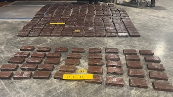 Decomisan 256 paquetes de cocaína en Terminal de Contenedores en Costa Rica y detienen a ocho personas, entre ellas un policía