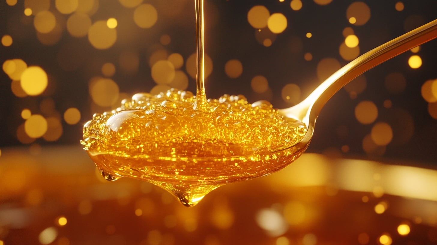 La miel puede ser adulterada con jarabes de azúcar o sustancias químicas, lo que afecta su autenticidad y disminuye sus beneficios para la salud (Imagen Ilustrativa Infobae)