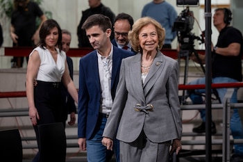 La reina Sofía visita RNE con motivo del 60 aniversario de Radio Clásica (EFE)