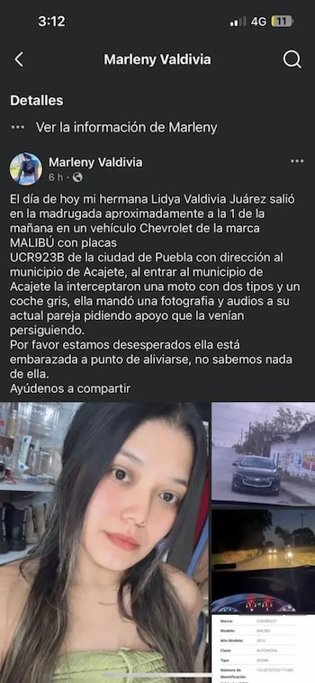 Hermana de Lidya pide ayuda