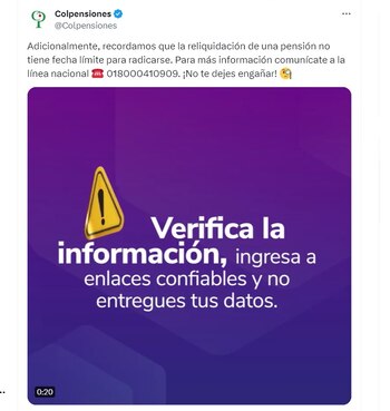 Colpensiones aclaró que no envía