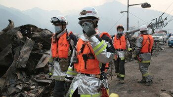 El vertido de agua de