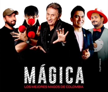 Cinco de los ilusionistas más reconocidos de Colombia se reunirán el próximo sábado 24 de octubre en el Teatro Astor Plaza de Bogotá para protagonizar MÁGICA, un espectáculo que combina grandes ilusiones, humor y participación del público.