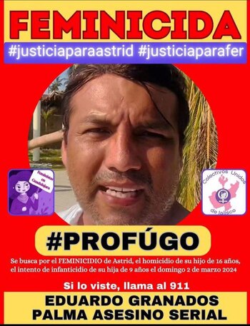 Eduardo "N" se encuentra prófugo