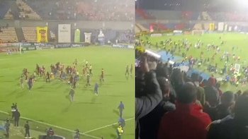 Hinchas invadieron la cancha y agredieron a jugadores de Tolima tras partido contra Pasto en la Liga BetPlay 2026