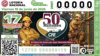Sorteo Superior 2887: Resultados viernes 19 de junio del 2026 de la Lotería Nacional