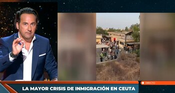 Iker Jiménez en el especial 'Horizonte: crisis en la frontera'. (Cuatro)