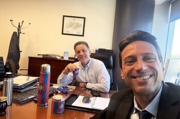 Néstor Navarro, en una reunión