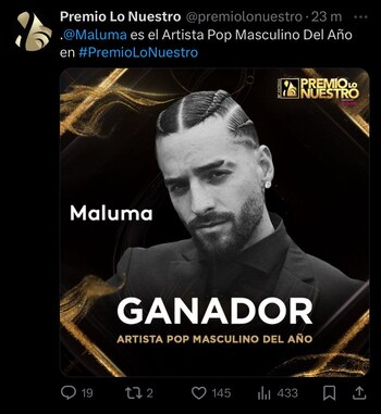 Maluma se quedó con el