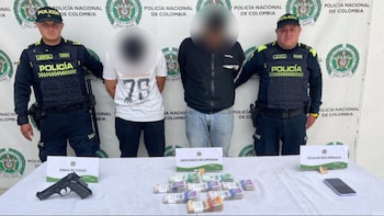 Dos hombres fueron capturados en Bogotá por un fleteo de $40 millones: uno de ellos tiene antecedentes