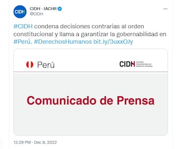 La CIDH publicó un comunicado