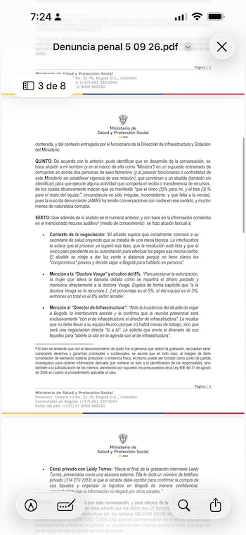 La denuncia además pide investigar a los funcionarios que estarían dispuestos a pagar coimas o porcentajes para recibir recursos públicos - crédito @darcyquinnr/X