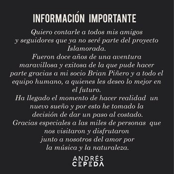 Andrés Cepeda, Islamorada