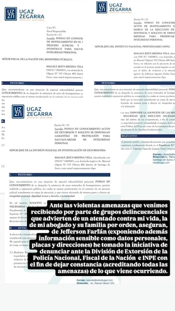 Magaly Medina indicó que la denuncia se presentó ante la Policía, la Fiscalía de la Nación y el INPE. IG