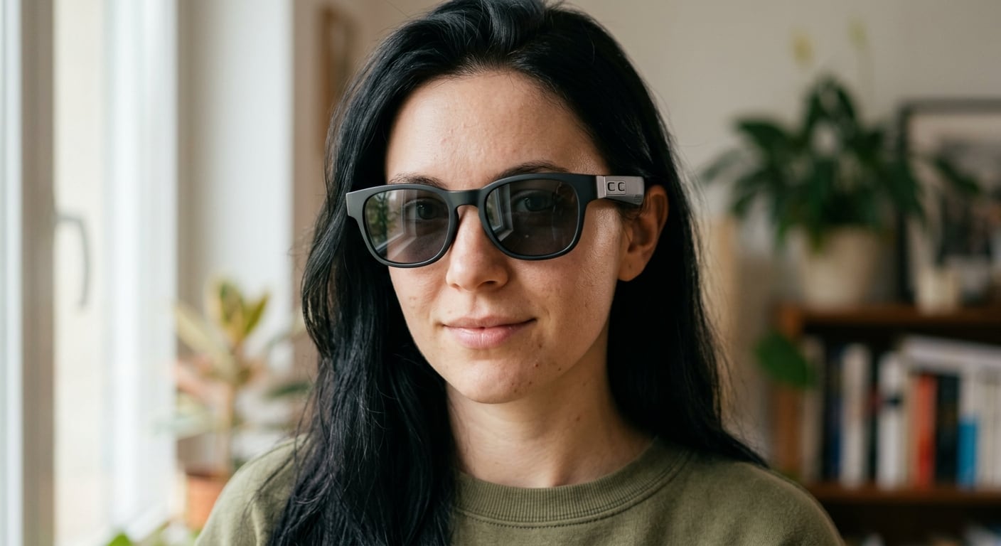 Una característica de las gafas inteligentes es la pantalla frontal integrada (HUD), que proyecta información digital directamente sobre el campo de visión del usuario.
(Gemini)