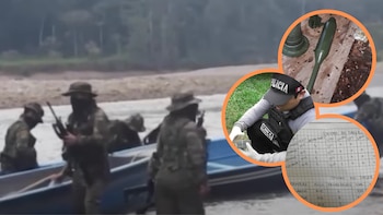 Depósito de armas: fusiles, granadas