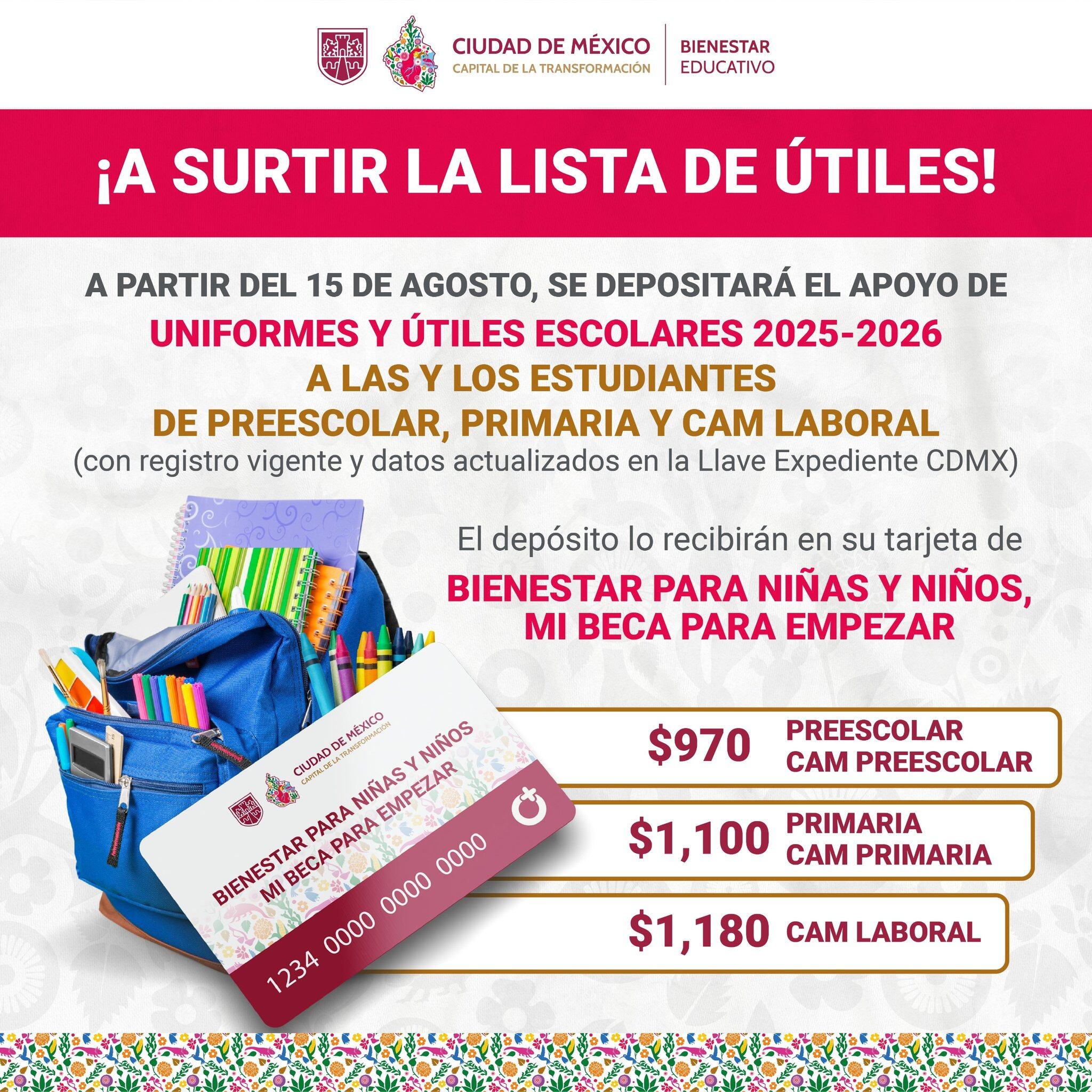 Estudiantes de secundaria en la Ciudad de México reciben la tarjeta de Mi Beca para Empezar 2025, asegurando el apoyo económico para el nuevo ciclo escolar. La entrega será del 13 al 16 de agosto para quienes completaron su registro antes del 30 de junio