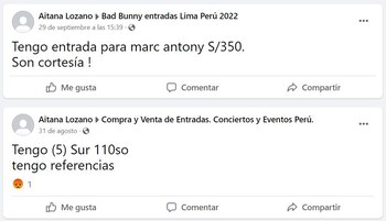 Estafadora de las entradas de