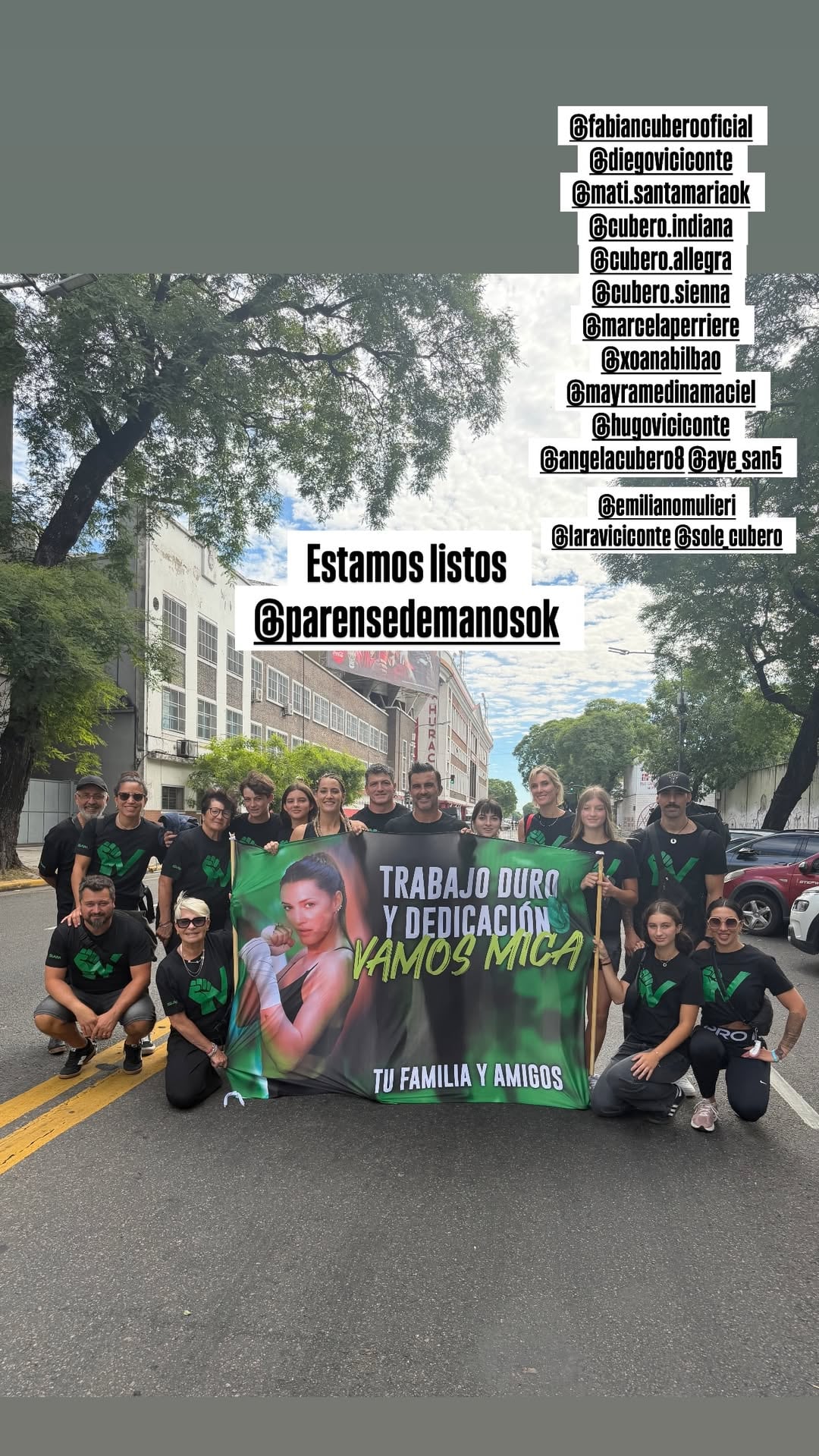 El respaldo de Indiana, Allegra y Sienna Cubero a Mica Viciconte