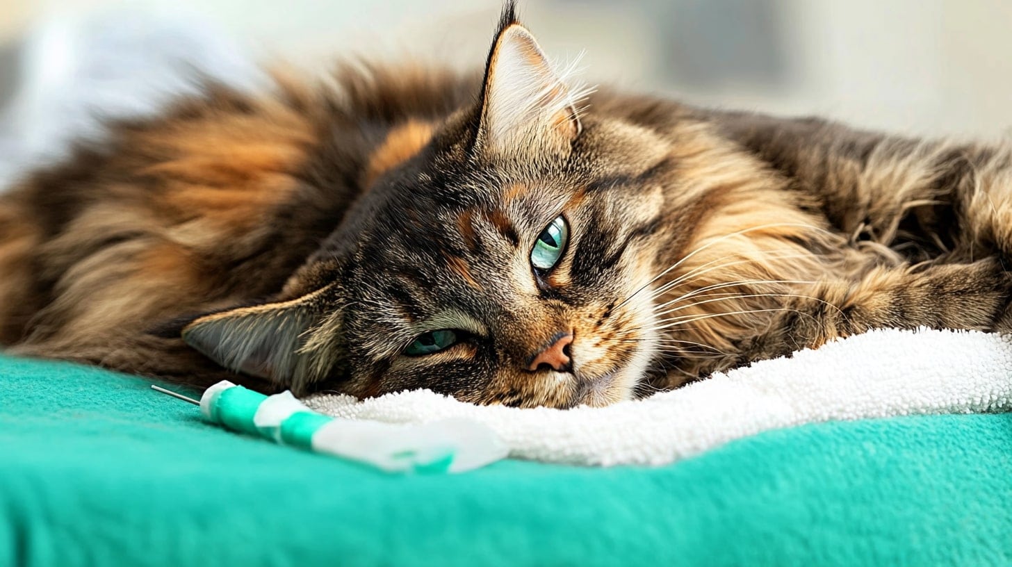 El letargo y la disminución de la actividad suelen ser los primeros síntomas observables en un gato anémico (Imagen Ilustrativa Infobae)