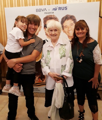 Adela Montes en un estreno