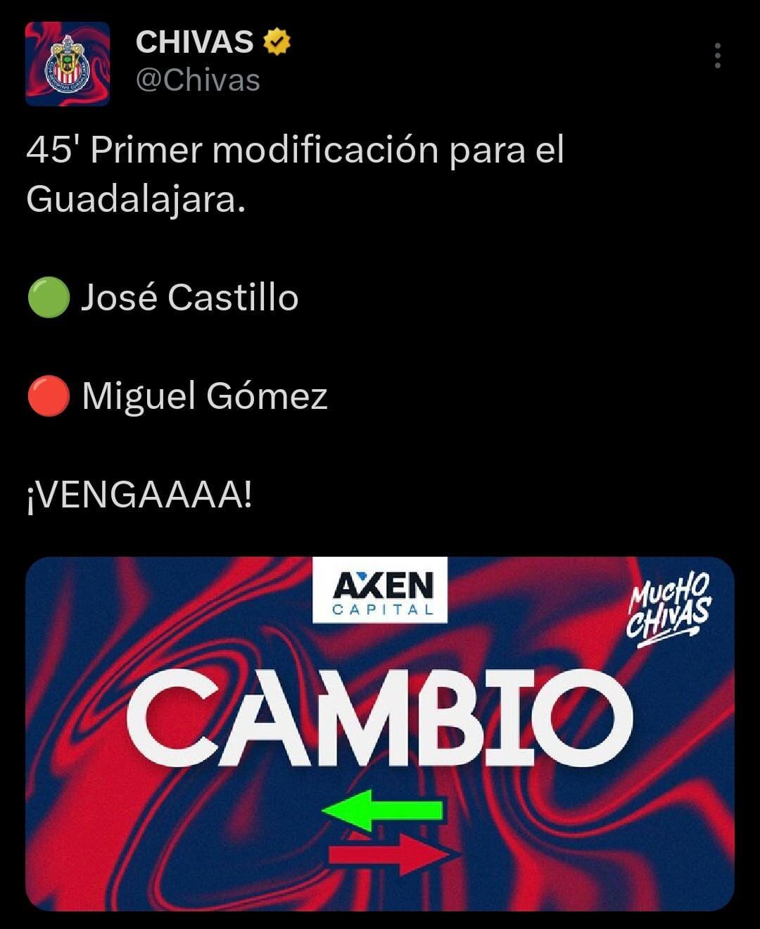 Cambio de Chivas
