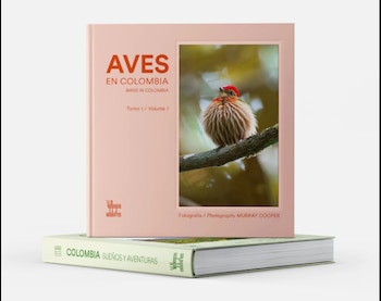 Aves en Colombia, Tomo 1 / Birds in Colombia, Volume 1 recorre las cinco grandes regiones naturales del país —Andes, Caribe, Pacífico, Orinoquía y Amazonía.