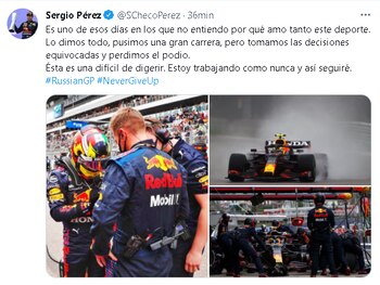 Checo Pérez compartió su reacción