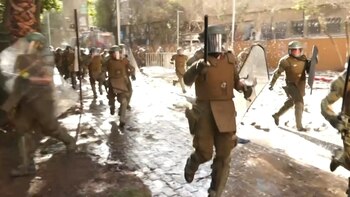 La policía chocó el viernes