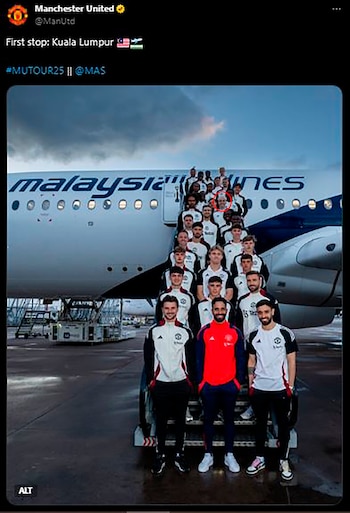 La publicación del Manchester United