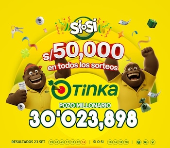 La Tinka EN VIVO 23 de setiembre: números ganadores y nuevo pozo de más de S/30 millones. Captura: América TV..