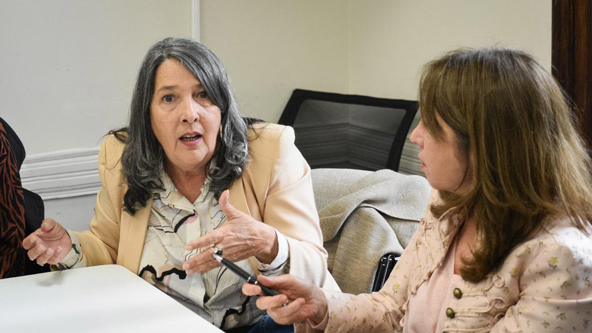 También estuvo en la reunión María Luján Rey, directora del Observatorio de Víctimas de Delitos de la Cámara de Diputados de la Nación (ODV)