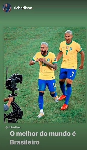 Richarlison afirmó que Neymar es