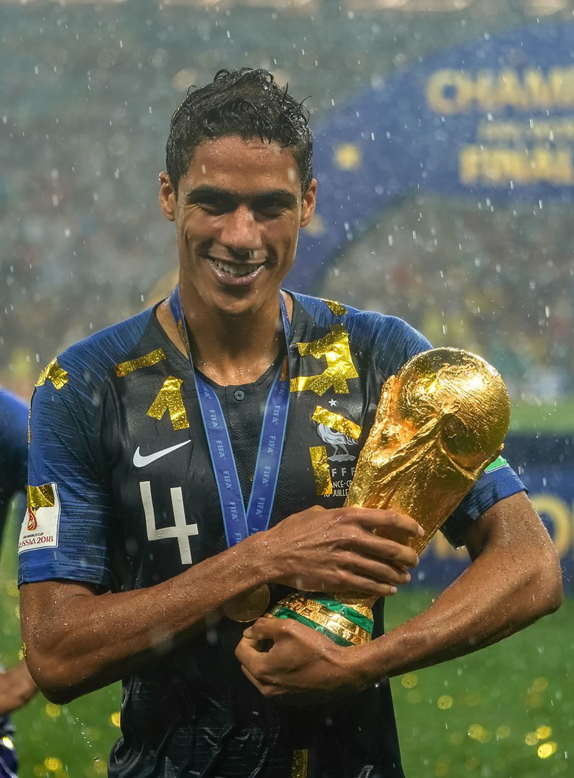 Raphael Varane formó parte del equipo titular de Francia que se consagró campeón en el Mundial de Rusia 2018