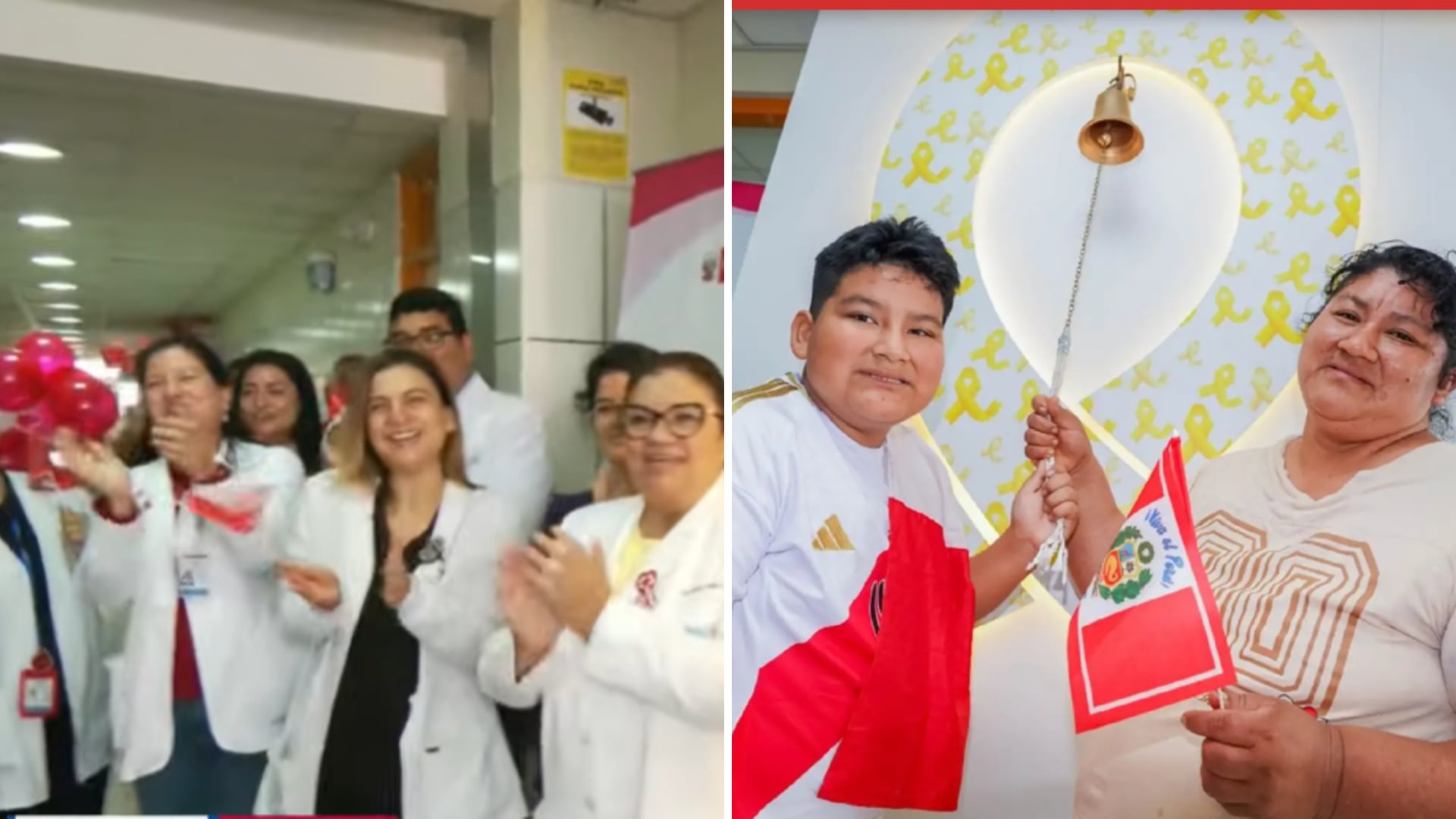 Le diagnosticaron leucemia a los 2 años y hoy venció el cáncer: niño tocó la campaña de la victoria en el INSN San Borja