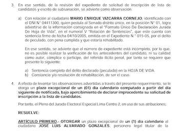 JEE pide la sentencia por