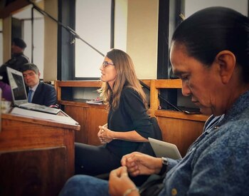 Gómez Alcorta junto a Milagro