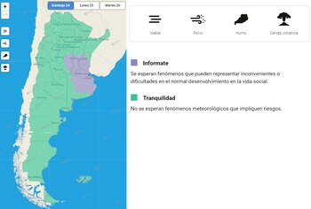 Zonas donde rige el alerta