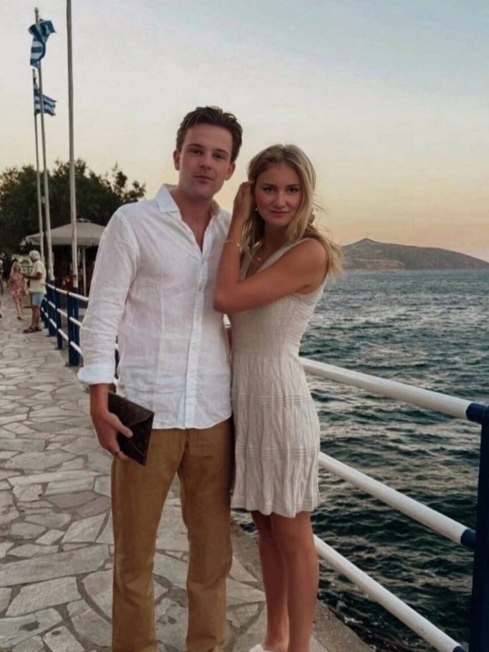 Elisabeth Bélgica y Jorge de Liechtenstein, durante unas vacaciones en Grecia. (Instagram)