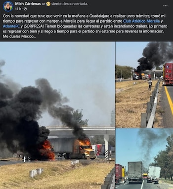 La reportera Mich Cárdenas relató