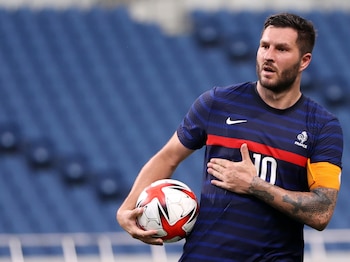 André-Pierre Gignac, figura francesa de Tigres, fue convocado a la Eurocopa 2016 y la selección olímpica gracias a su histórico paso por la Liga MX. REUTERS/Molly Darlington