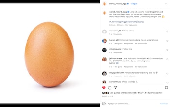 Foto con más likes en Instagram.