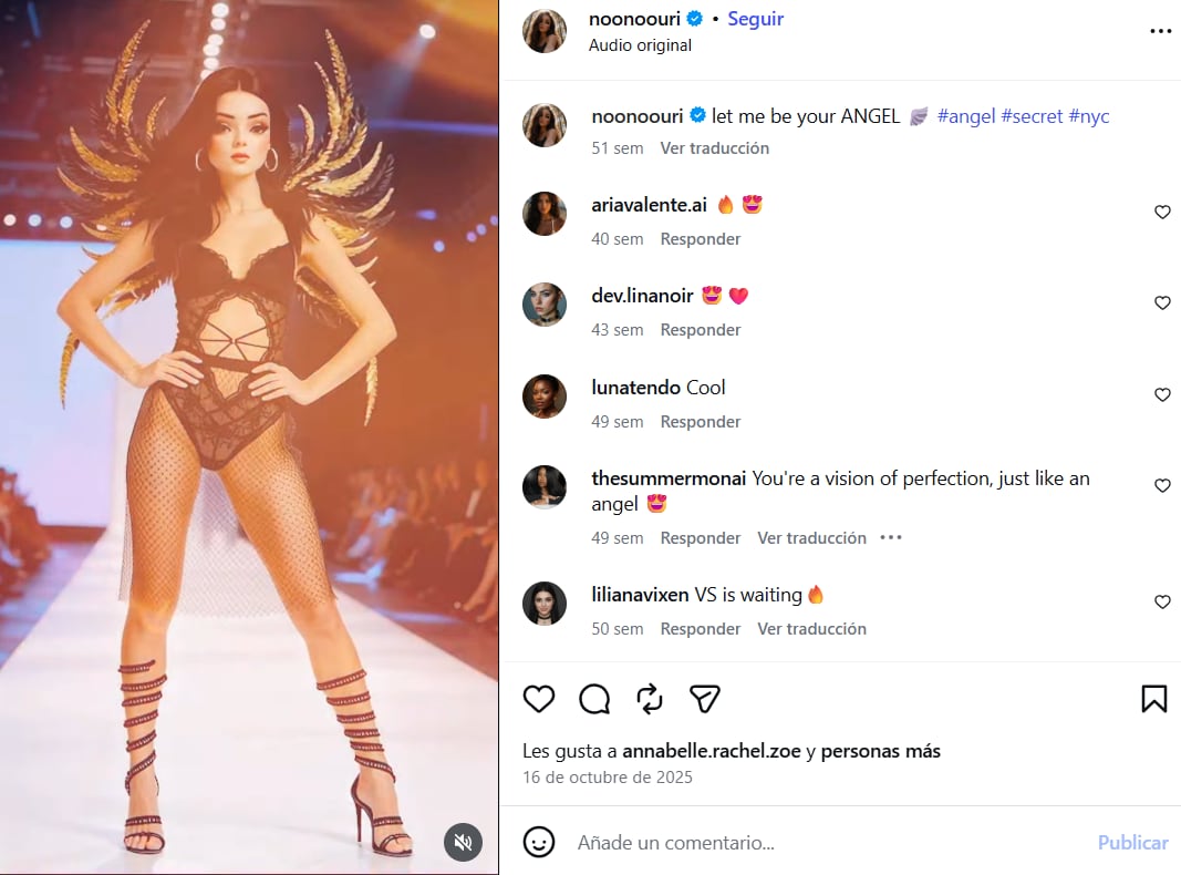 Noonoouri combina contenidos de moda, música y producciones digitales, además de exhibir vínculos con IMG Models y Warner Music. (Instagram)