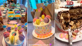 La mesa dulce del cumpleaños