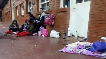 El grupo pasó la noche