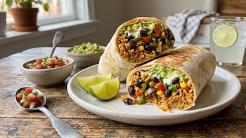 Burritos vegetarianos de arroz y frijoles: la receta fácil, rendidora y saludable