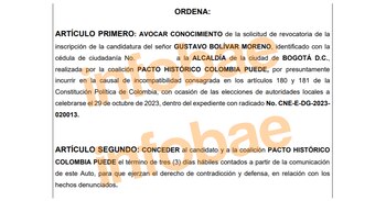 El CNE emitió un auto